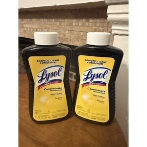 (2) Lysol Concentrate Disinfectant Original Scent 12 fl oz  Each Makes 9 Gallons